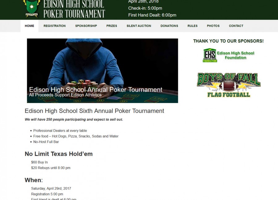 Official Edison High School Poker Tournament