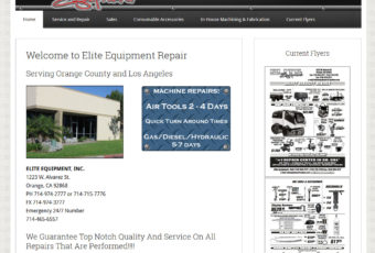 Site Design: Elite Equipment