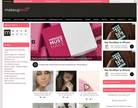 MakeupTalk.com website