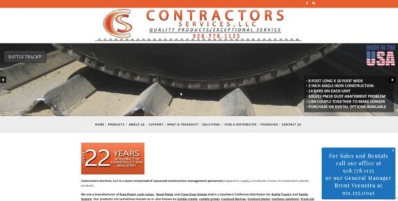Contractors Services website